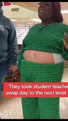 They took student teacher swap day to the next level thumbnail