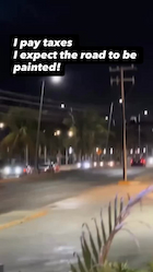 I pay taxes I expect the road to be painted! thumbnail